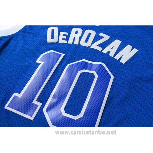 Camiseta Toronto Raptors DeMar DeRozan #10 Retro Azul